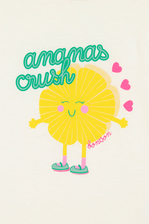 T-Shirt - Livo Anana Ecru Bonton - Image principale