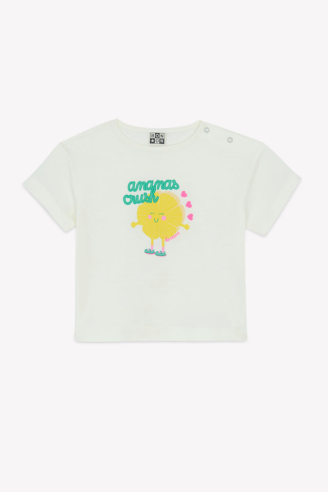 T-Shirt - Livo Anana Ecru Bonton - Image principale