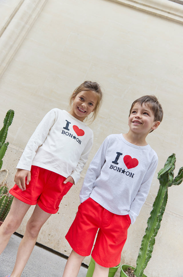 T-shirt - Taxo manches longues I love Bonton - Image principale
