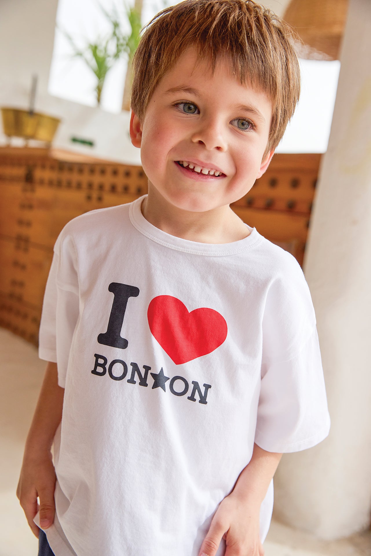 T-shirt - Livio White I love Bonton