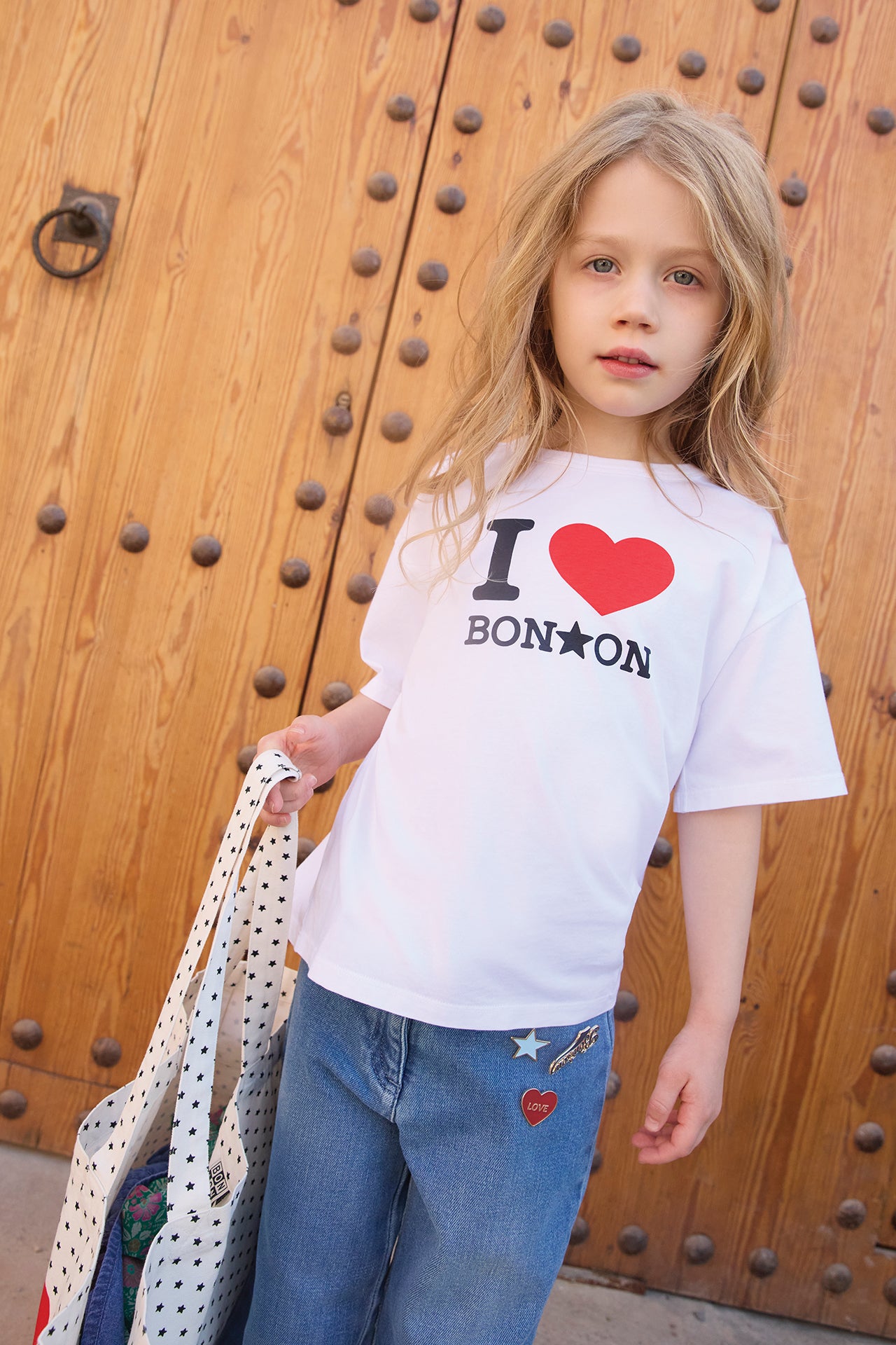T-shirt - Livio White I love Bonton