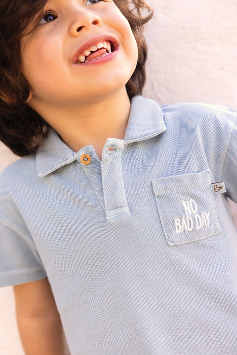 Polo shirt - Nivio Blue Azul - Image principale