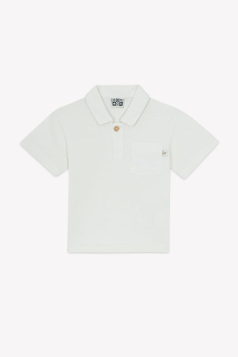 Polo shirt - Nivio Ecru  Bonton - Image principale