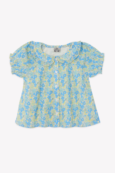 Shirt - Aria Vintage Flowers Blue - Image principale