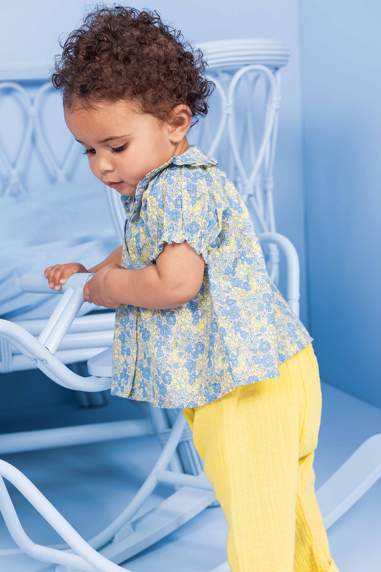 Chemise - Aria Fleurs Vintage Bleu