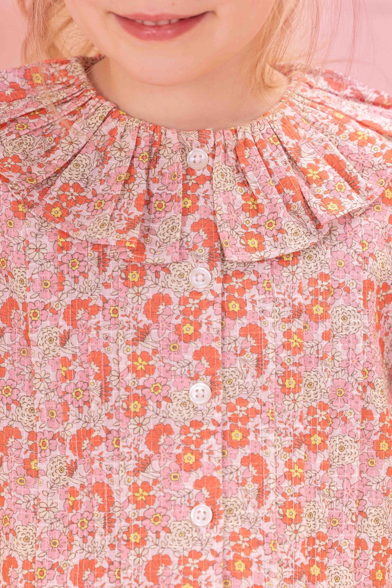 Blouse - Nancy Fleurs Vintage Rose