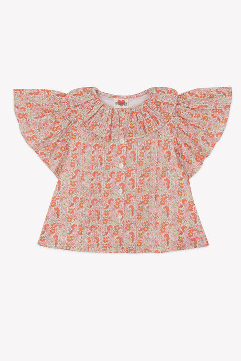 Blouse - Nancy Fleurs Vintage Rose - Image principale
