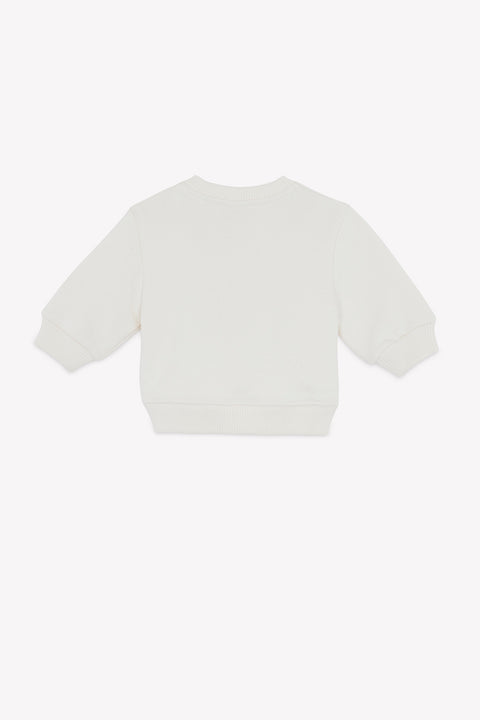 Sweat - Smily Saycheese Ecru Bonton - Image principale