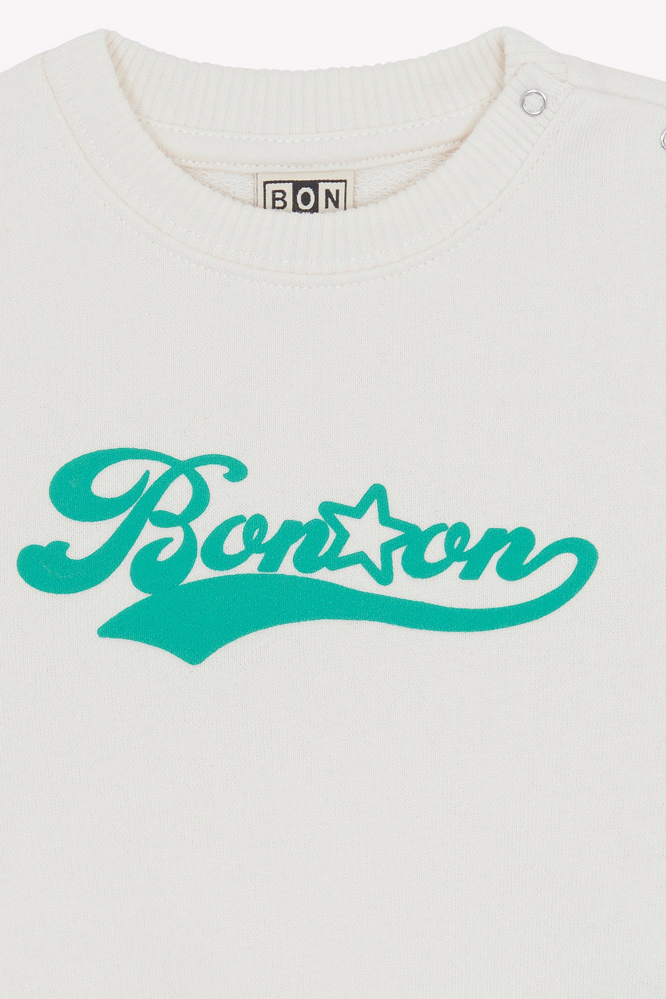 Sweat - Smily Logo Ecru Bonton