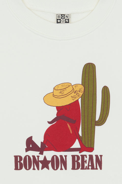 Sweat - Lame Bean Ecru Bonton - Image principale