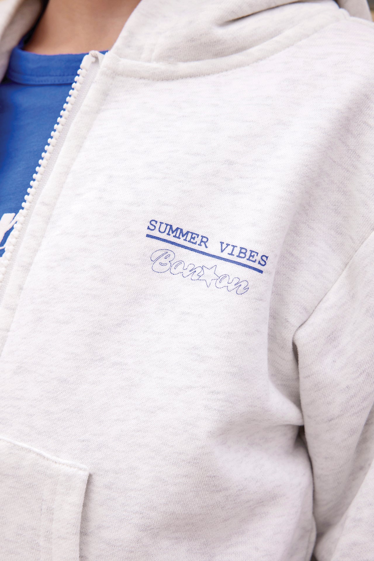 Sweat - Lu Day off Gris Chine