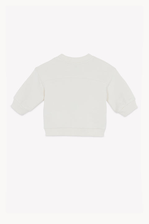 Sweat - Lame Chilling Ecru Bonton - Image principale