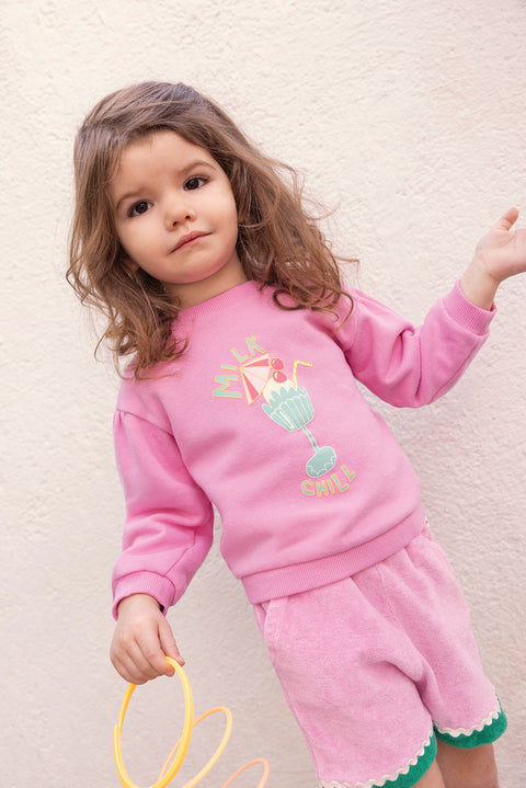 Sweatshirt - Nolwen Chill Pink Fiesta - Image principale