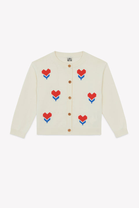 Cardigan - Nina Ecru Bonton - Image principale