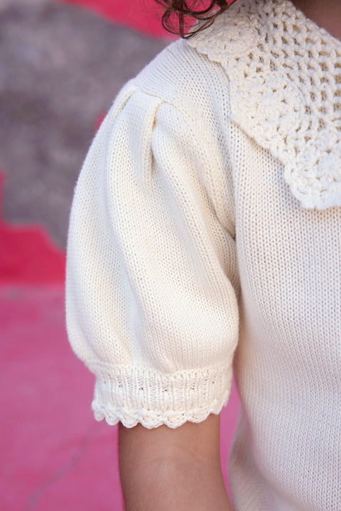 T-shirt - Niko Ecru Bonton - Image principale