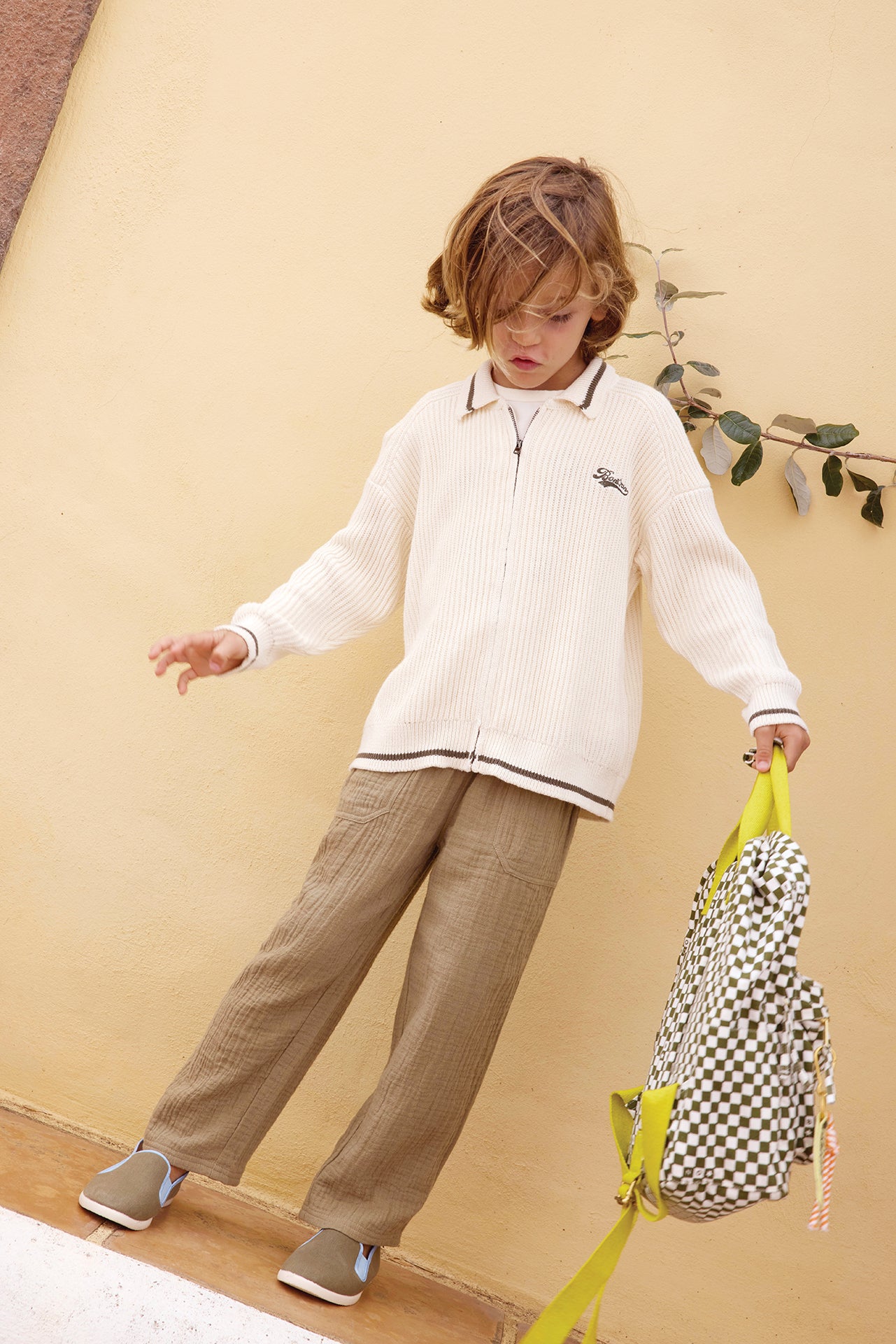 Gilet - Nuggets Ecru Bonton