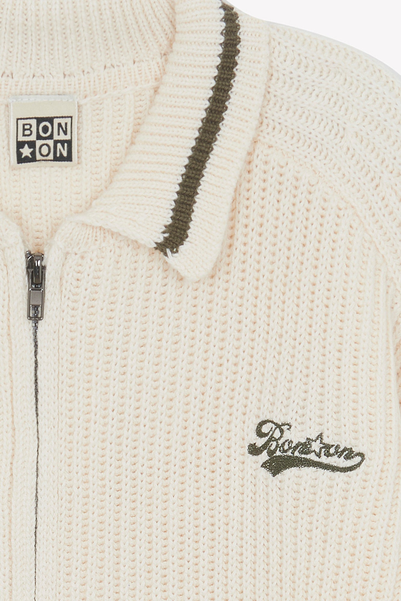 Gilet - Nuggets Ecru Bonton