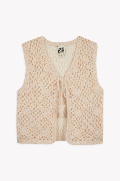 Cardigan - Nicole Ecru  Bonton - Image principale