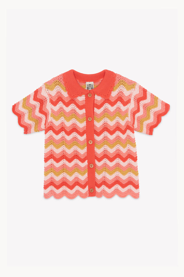 Cardigan - Ninon Pink love - Image principale