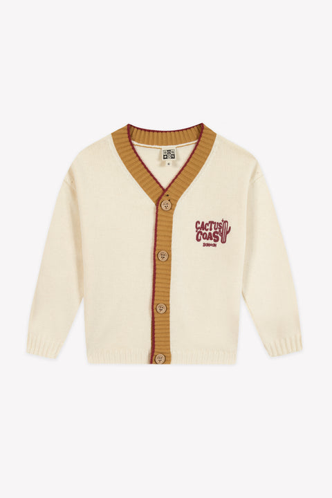 Cardigan - Lucas Ecru Bonton - Image principale