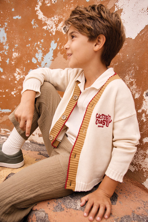 Cardigan - Lucas Ecru  Bonton - Image principale