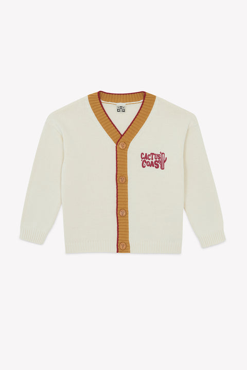 Cardigan - Lucas Ecru Bonton - Image principale