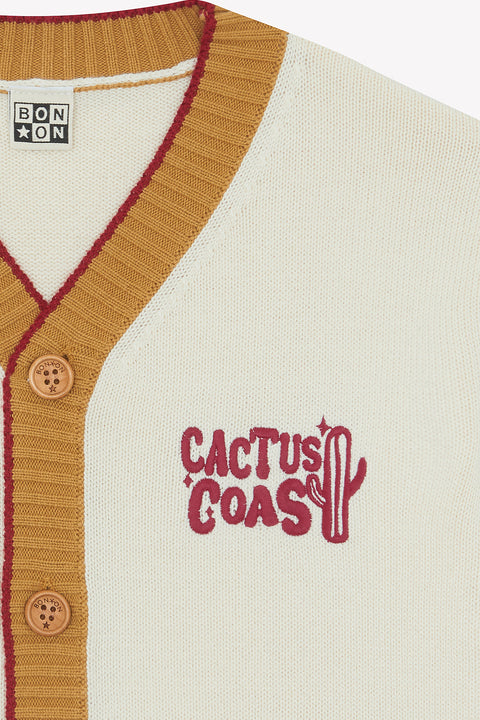 Cardigan - Lucas Ecru Bonton - Image principale