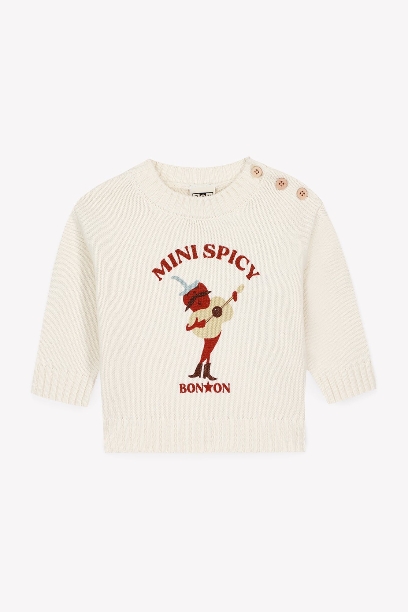 Pull - Misty Ecru Bonton