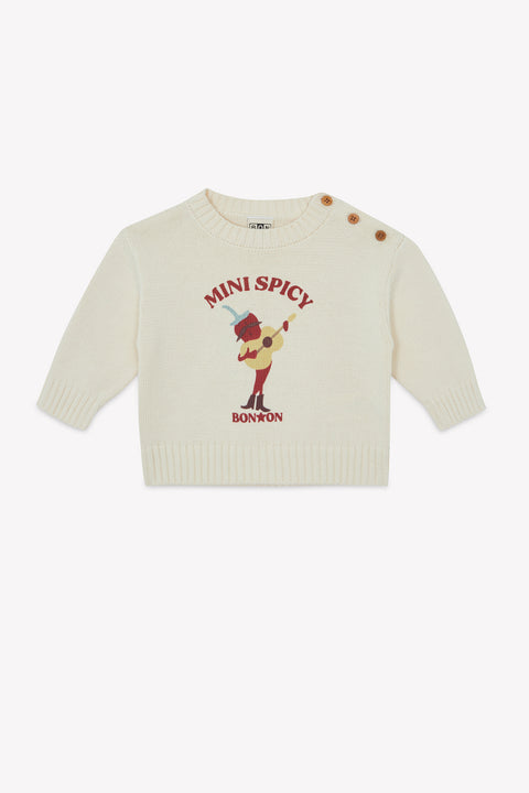 Pull - Misty Ecru Bonton - Image principale