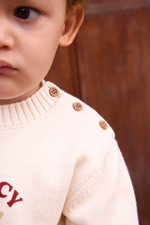 Pull - Misty Ecru Bonton - Image principale