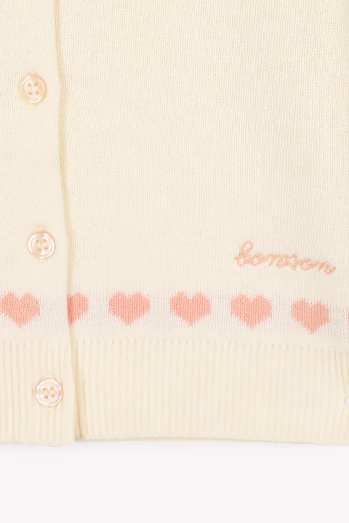 Cardigan - Laligne Ecru Bonton