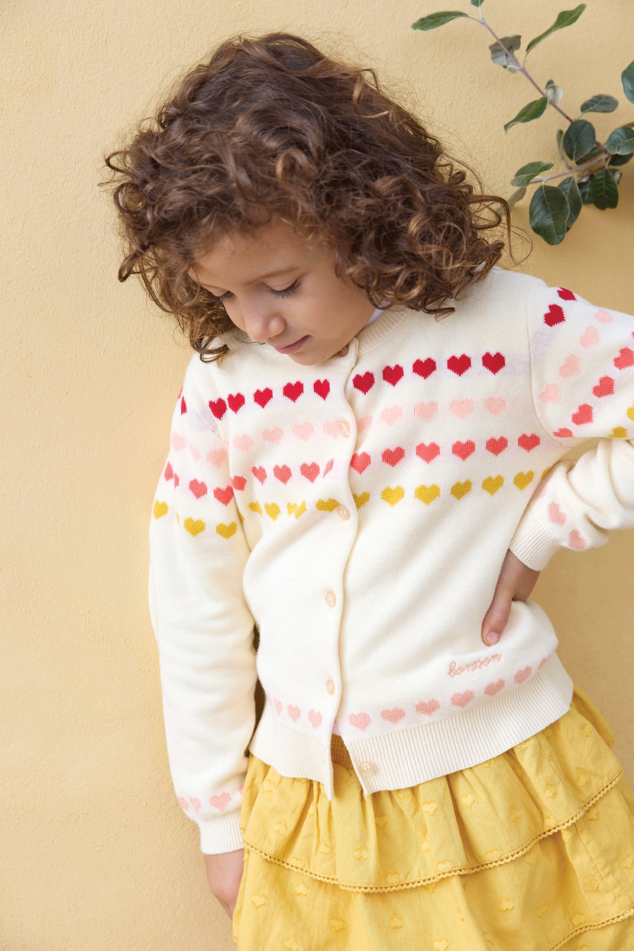 Cardigan - Laligne Ecru Bonton