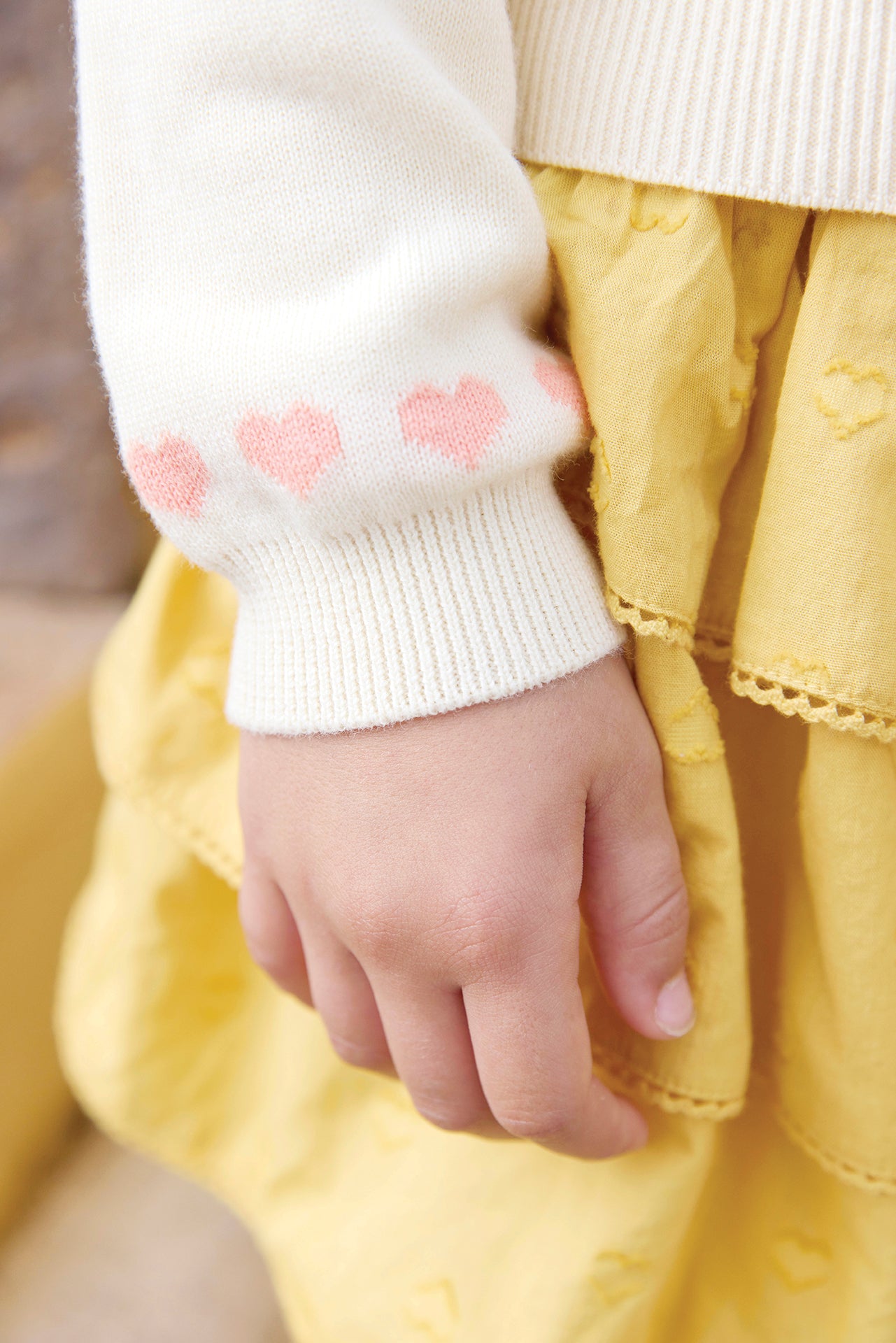 Cardigan - Laligne Ecru Bonton