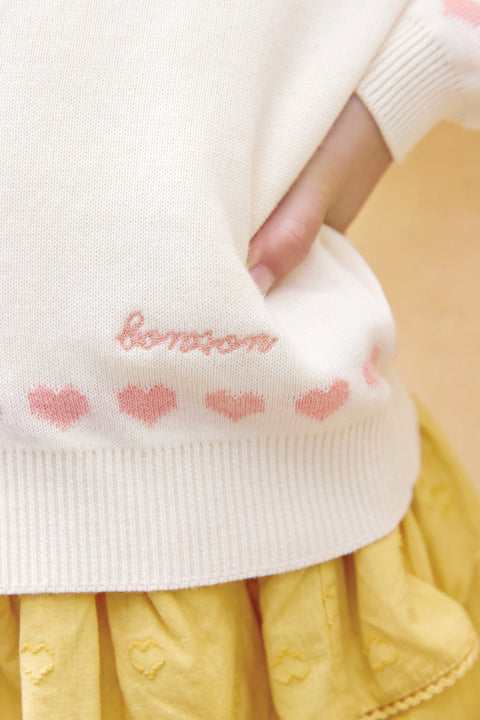 Cardigan - Laligne Ecru Bonton - Image principale