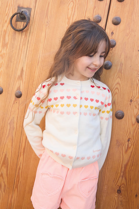 Cardigan - Laligne Ecru  Bonton - Image principale