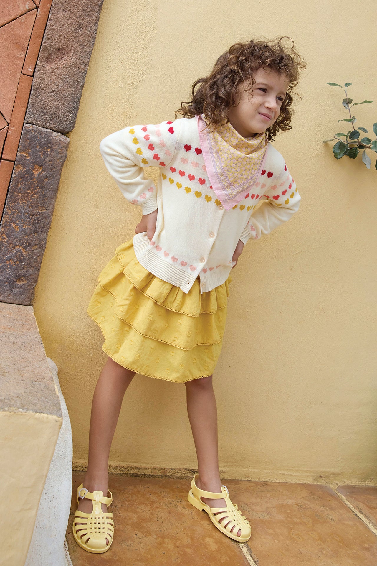 Cardigan - Laligne Ecru Bonton