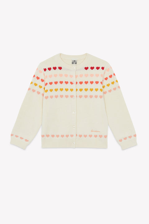 Cardigan - Laligne Ecru Bonton - Image principale