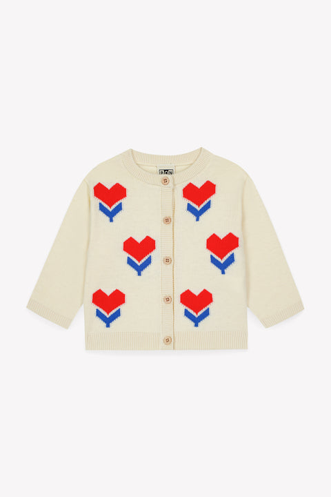 Cardigan - Nina Ecru Bonton - Image principale