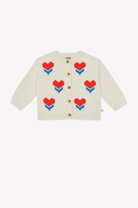 Cardigan - Nina Ecru  Bonton - Image principale