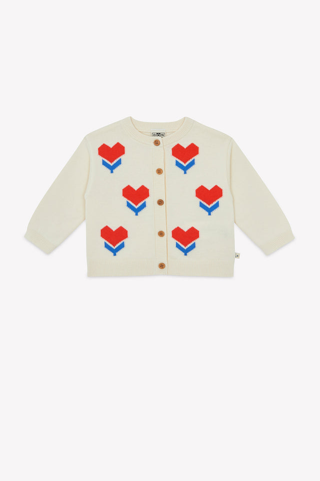 Cardigan - Nina Ecru  Bonton - Image principale