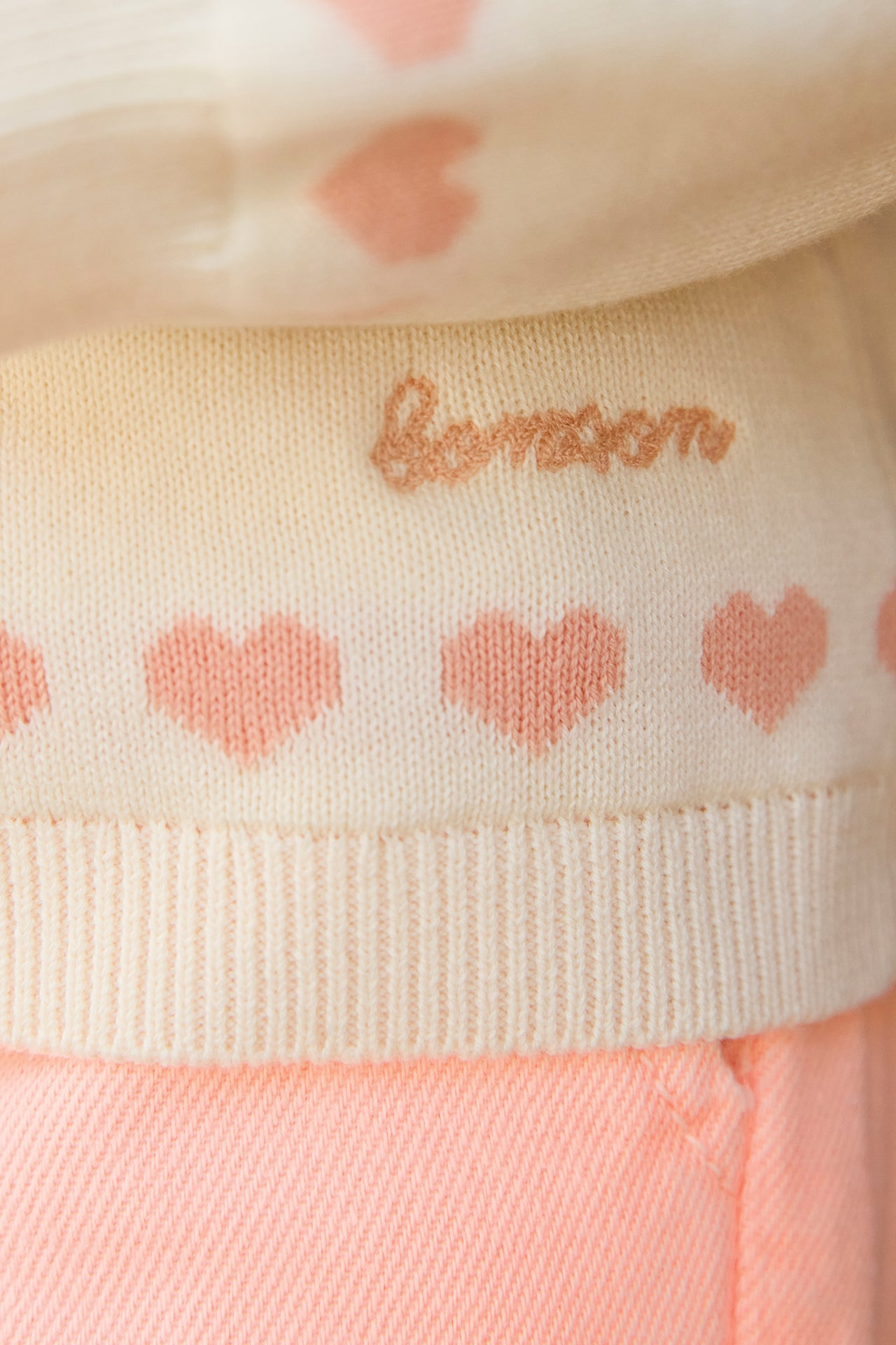 Cardigan - Laligne Ecru Bonton