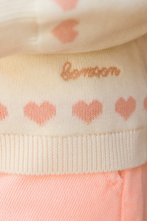 Cardigan - Laligne Ecru Bonton - Image principale