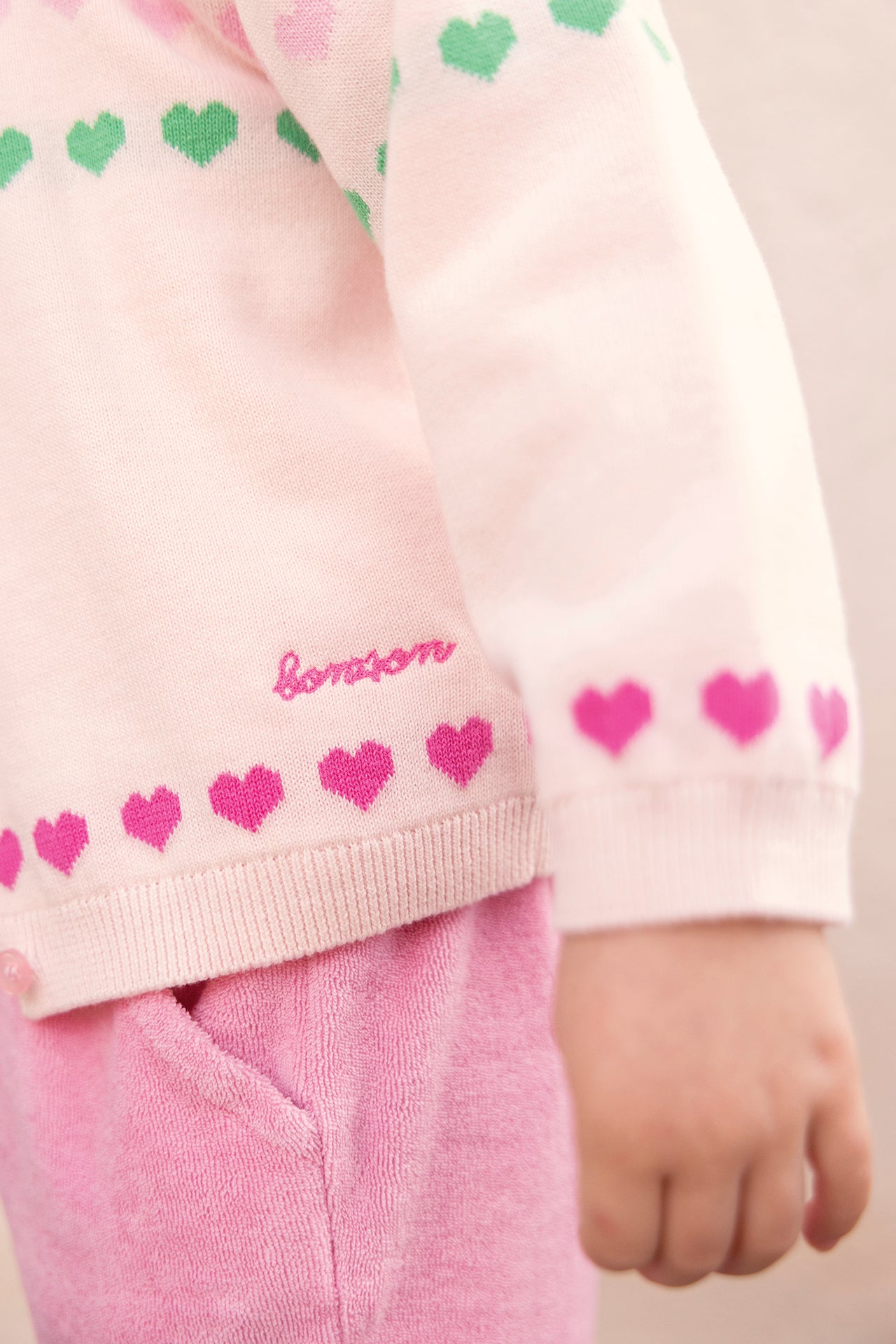 Cardigan - Laligne Rose Douceur