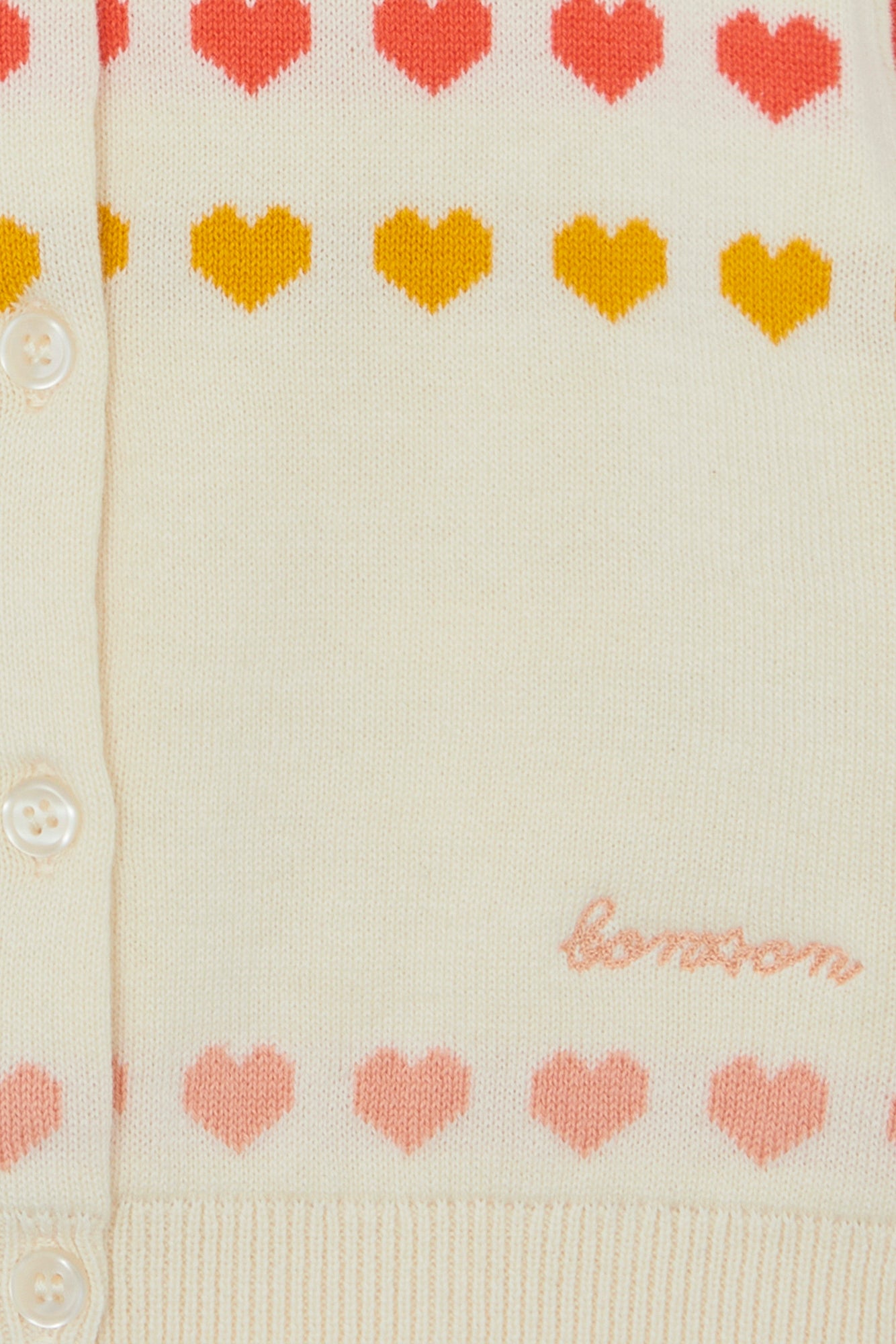 Cardigan - Laligne Ecru Bonton