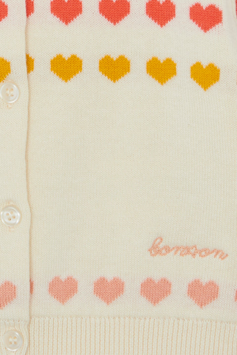 Cardigan - Laligne Ecru  Bonton - Image principale