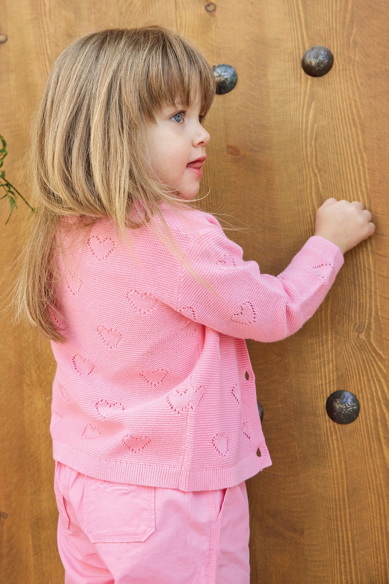 Cardigan - Lilet Heart Pink Fiesta