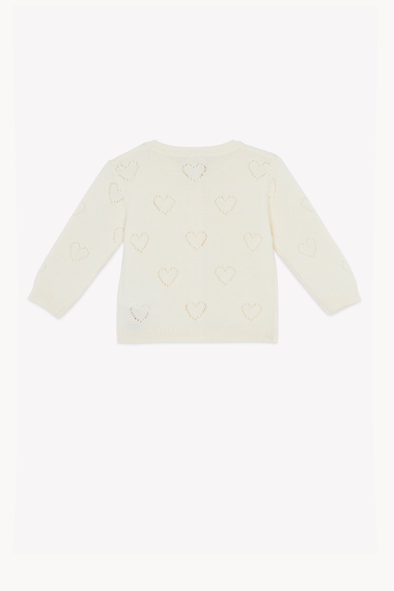 Cardigan - Lilet Coeur Ecru Bonton