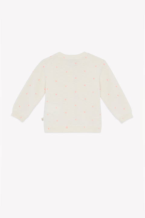 Cardigan - Lilet Star Ecru Bonton - Image principale