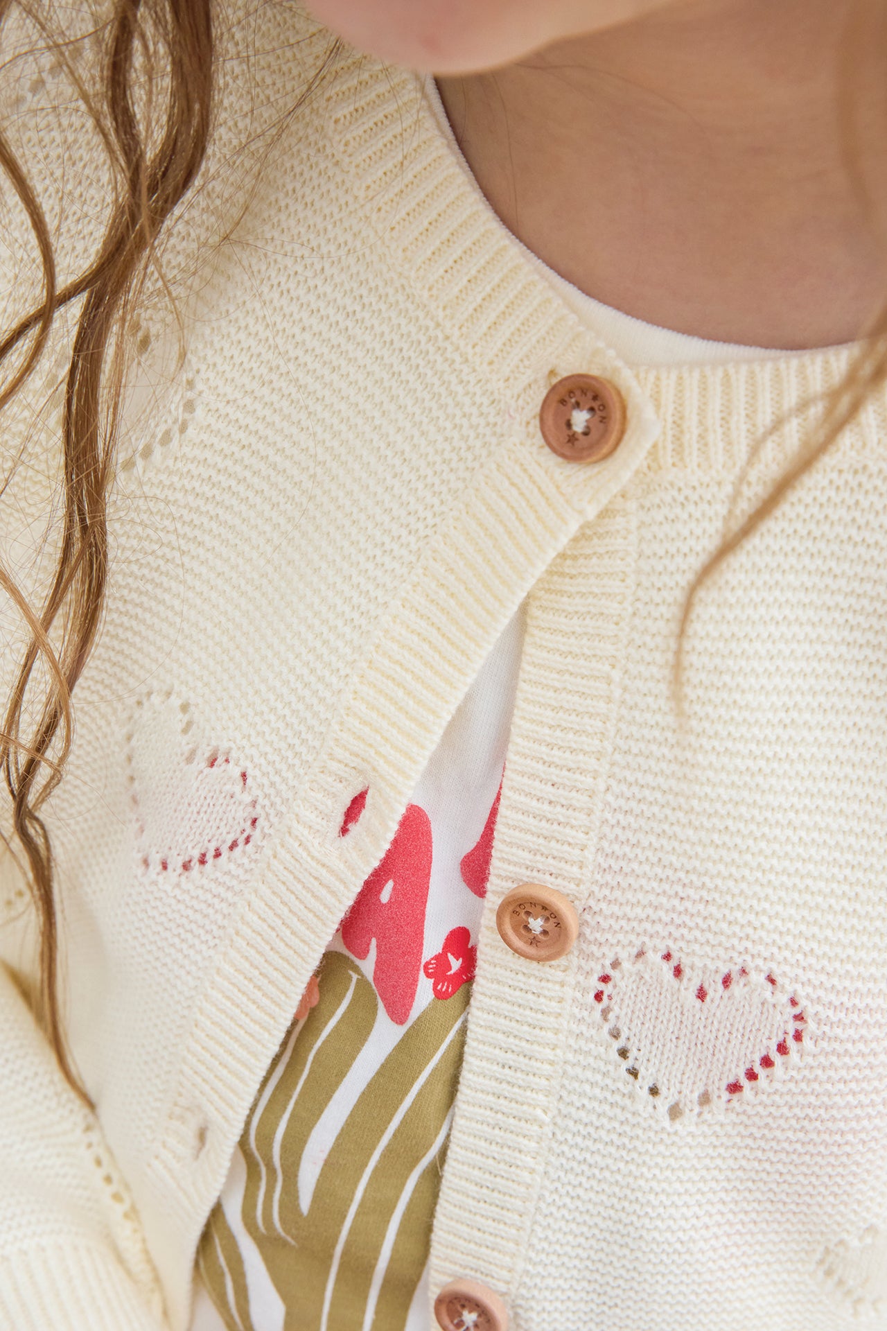 Cardigan - Lilou Ecru Bonton