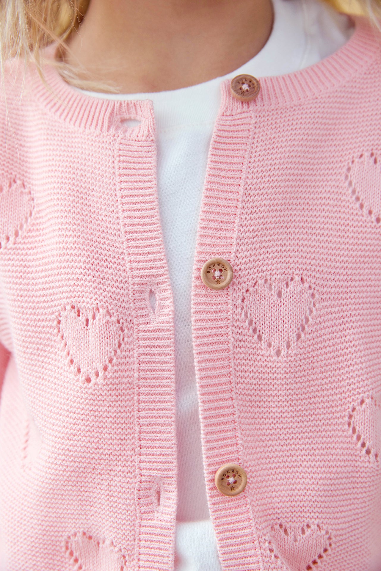 Cardigan - Lilou Pink Sunset – Bonton Paris
